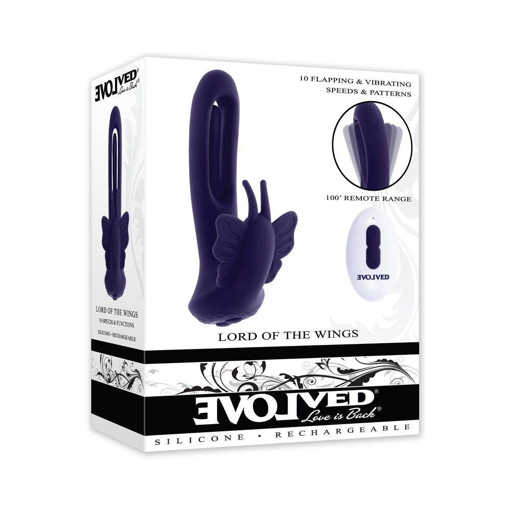 Evolved - Evolved Lord Of The Wings Purple - Vibrators - Silicone