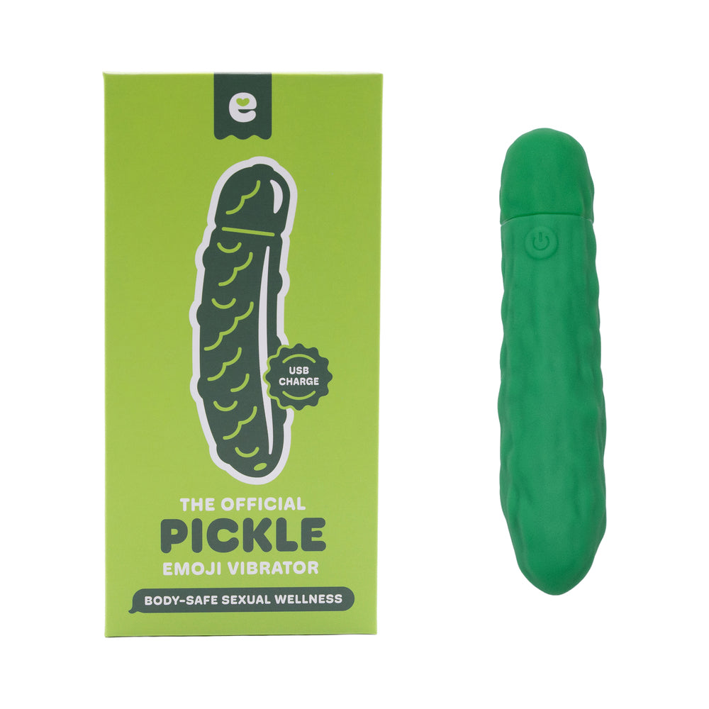 Emojibator - Emojibator Pickle USB - Vibrators - Silicone