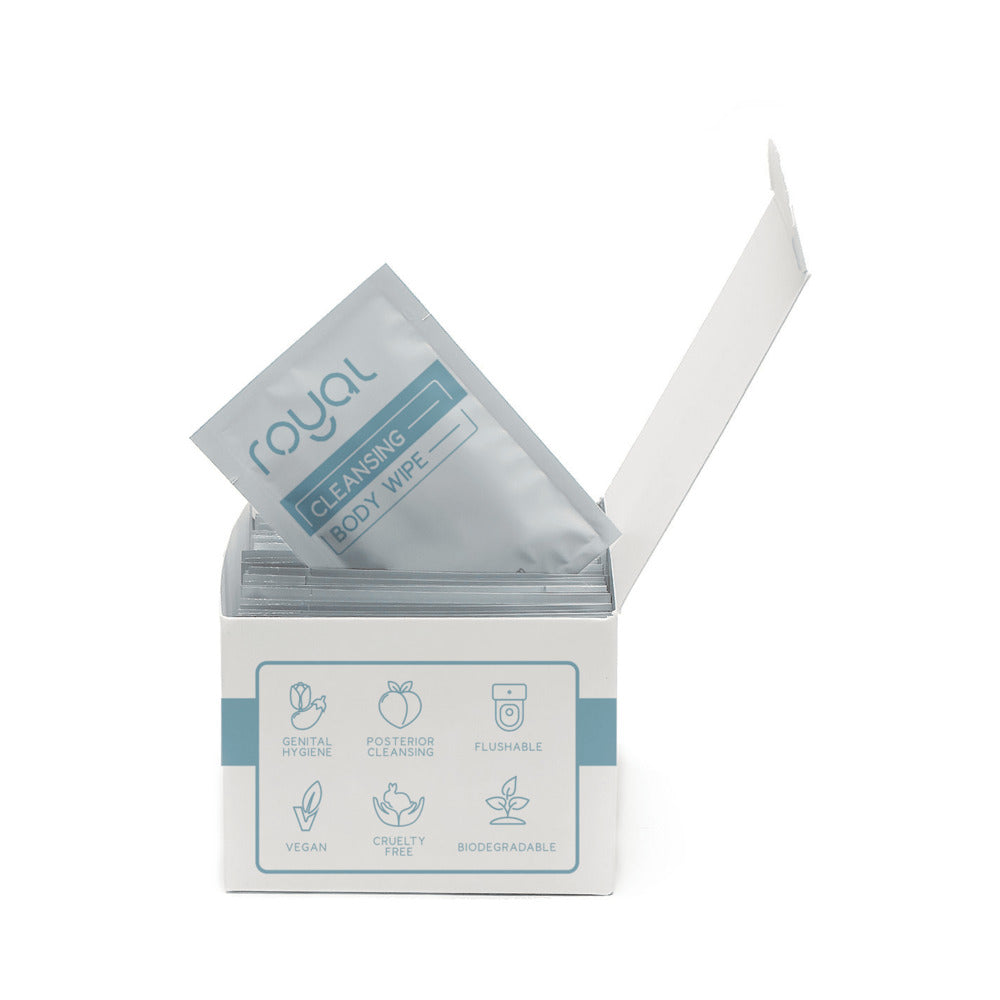 Royal Condom - Royal Condom Intimacy Cleansing Wipes Box 30 Count - Sexual Wellness
