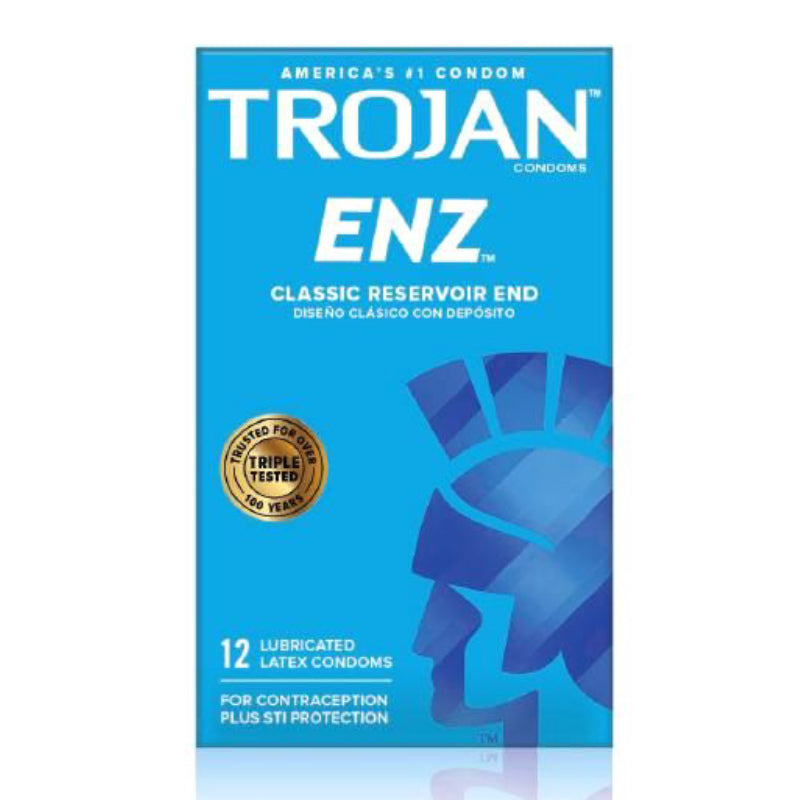 Paradise Marketing - Trojan-Enz Lubricated Condoms 12-Pack - General - Latex