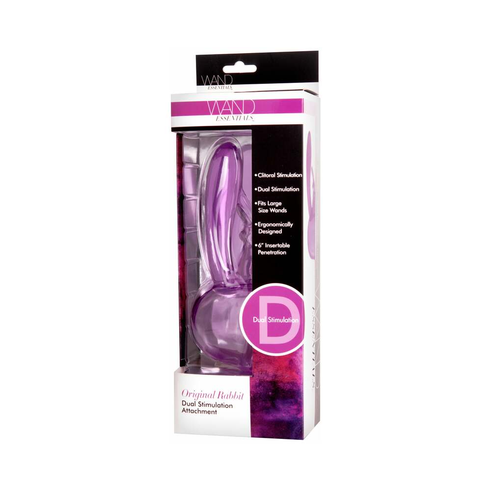 XR Brands - Wand Essentials Rabbit Attachment Purple - Vibrators - TPE/TPR/Elastomers