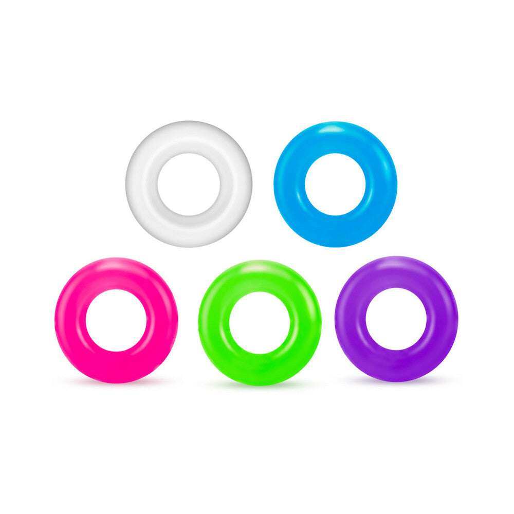 Blush - Play With Me Stretch C-Ring 50-Piece Assorted Color Display - Cockrings - TPE/TPR/Elastomers