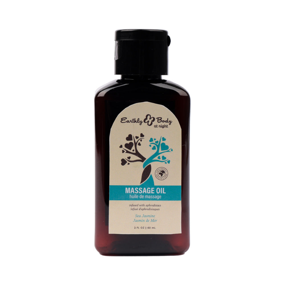 Earthly Body - Earthly Body At Night Aphrodisiac Massage Oil Sea Jasmine 2 oz. - Lubricants, Creams & Glides - Liquid