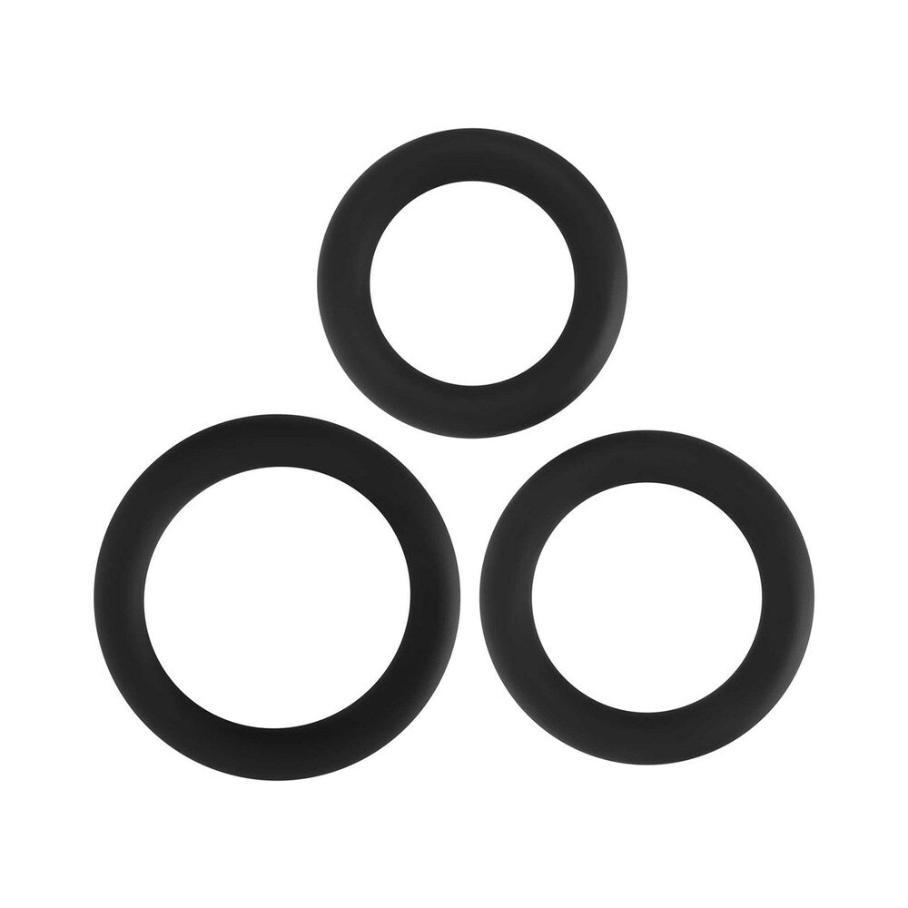 Adam & Eve - Adam & Eve Silicone Penis Ring Set - Cockrings - Silicone
