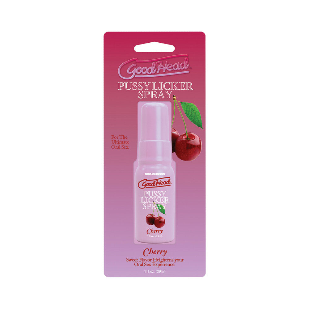 Doc Johnson - GoodHead Pussy Licker Spray Cherry 1 oz. - Supplements & Enhancers - Liquid