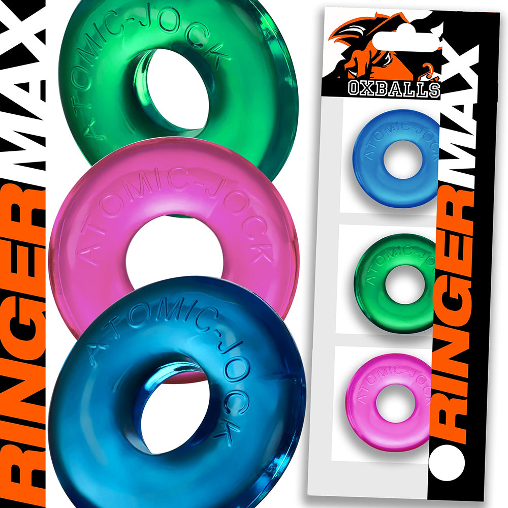 Oxballs - OxBalls Ringer Max 3-Pack Neon - Cockrings - TPE/TPR/Elastomers