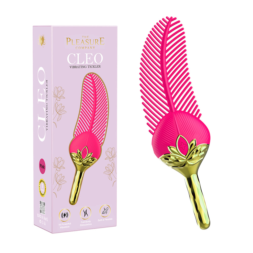 Savage Me - The Pleasure Company Cleo Vibrating Tickler Pink - Bondage & Fetish Toys