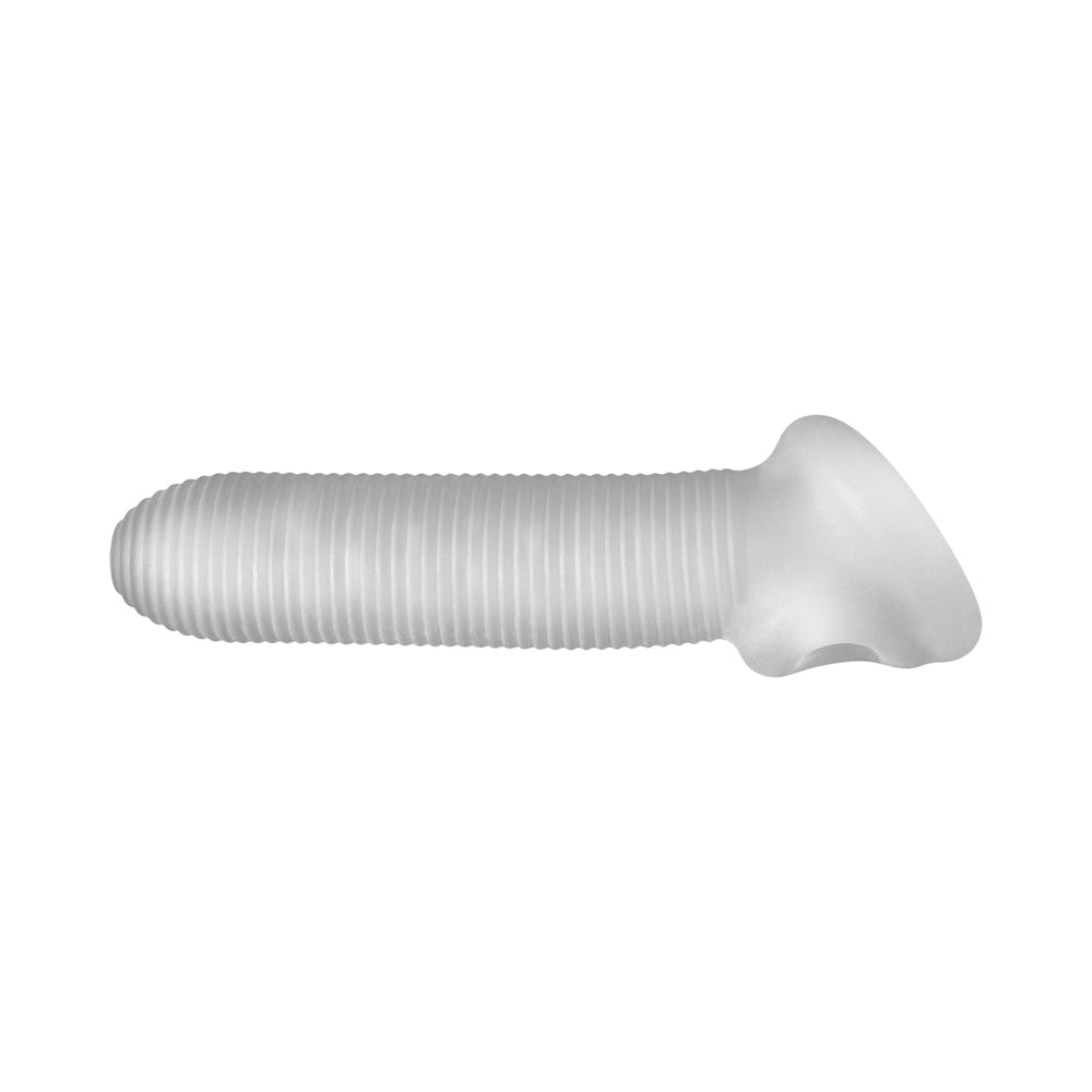 Perfect Fit - Perfect Fit Fat Boy Micro Ribbed Sheath 6.5 in. Clear - Penis Extension & Sleeves