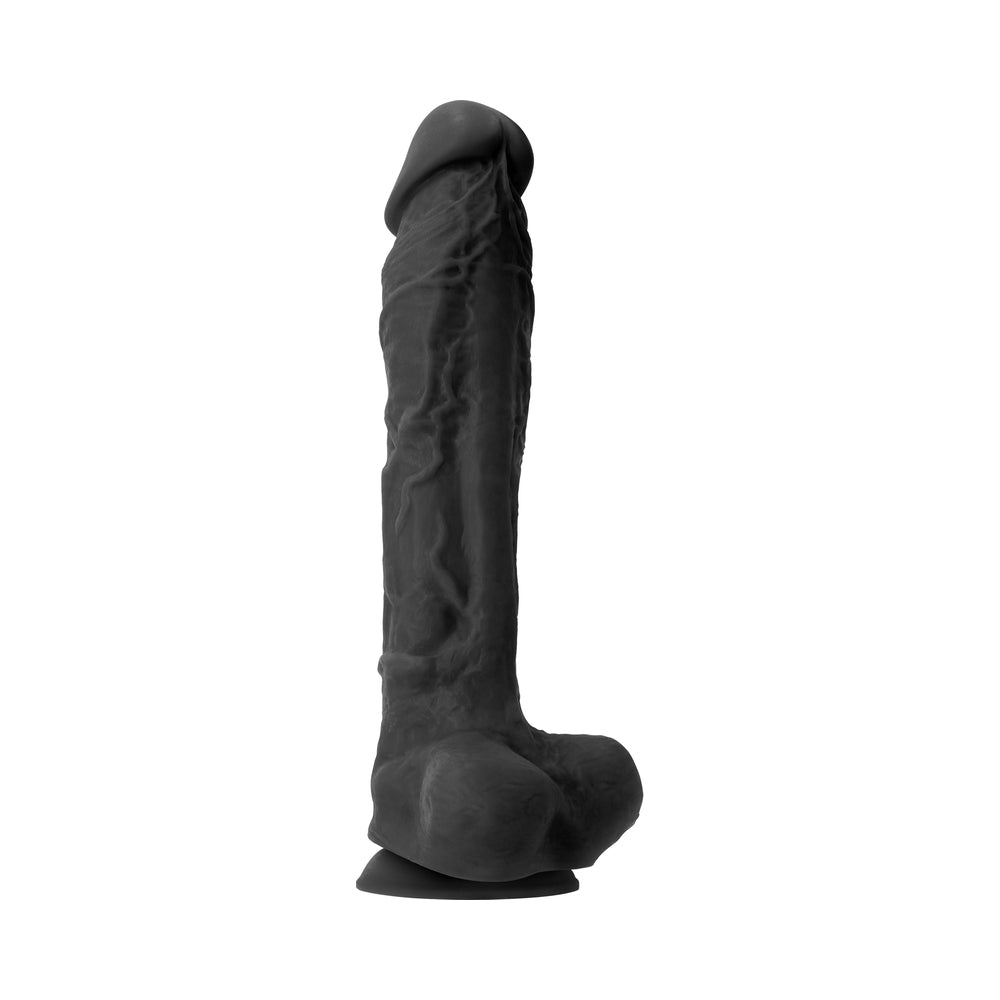 NS Novelties - Colours Pleasures 10 in. Dildo Black - Dildos - Silicone