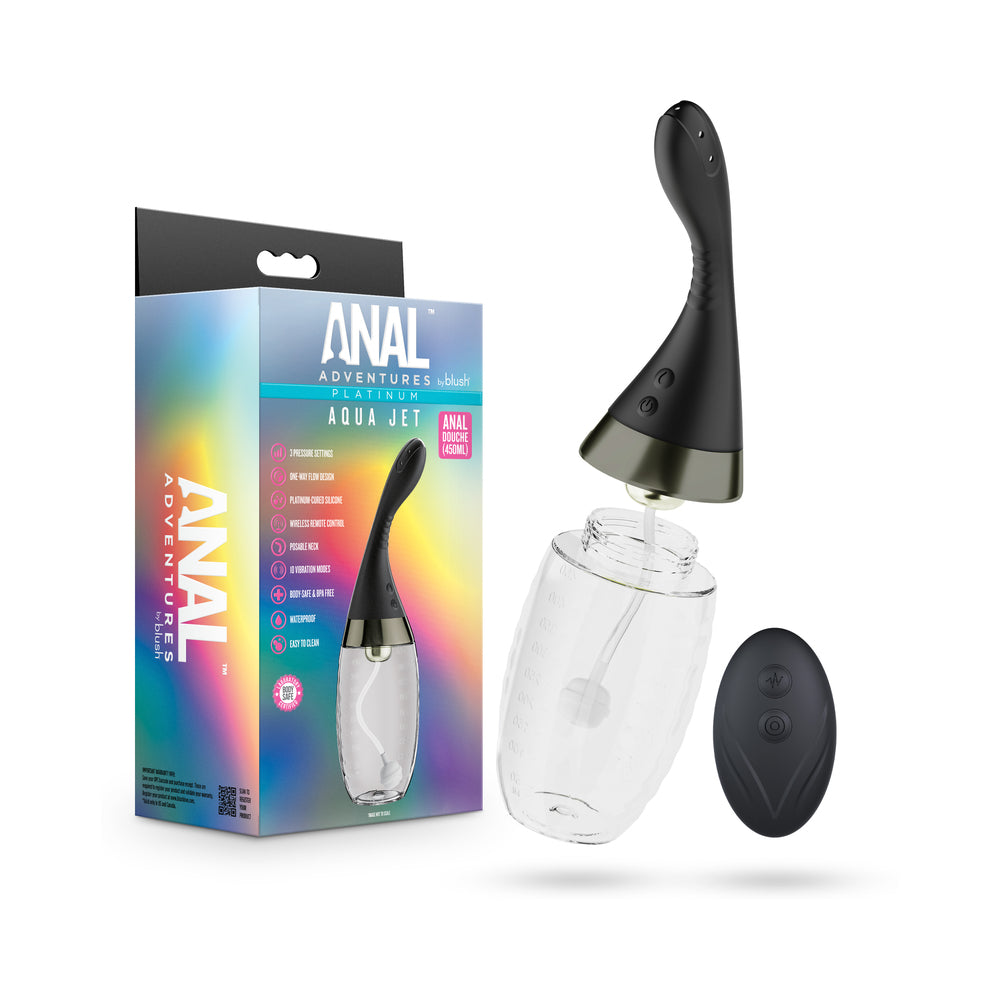 Blush - Anal Adventures Platinum Aqua Jet Black - Sexual Wellness - Silicone