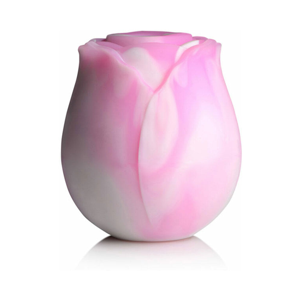 Curve Novelties - Curve Toys Gossip Cum Into Bloom Rechargeable Silicone Clitoral Stimulator Rose Dream Swirl - Vibrators - Silicone