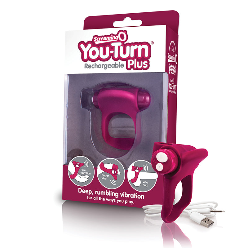 Screaming O - Screaming O Charged You Turn Plus - Merlot - Vibrators - Silicone