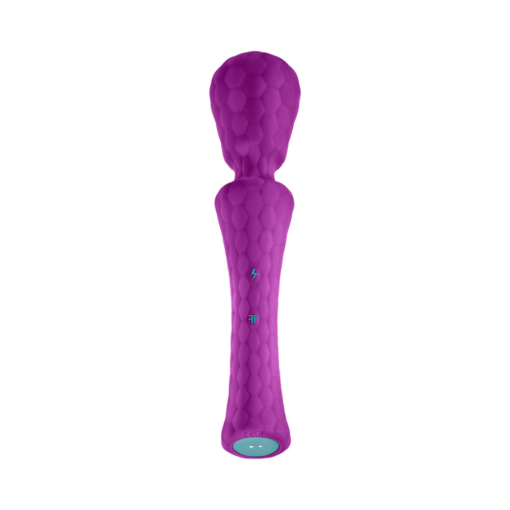 FemmeFunn - FemmeFunn Ultra Wand XL Rechargeable Flexible Textured Silicone Vibrator Purple - Vibrators - Silicone