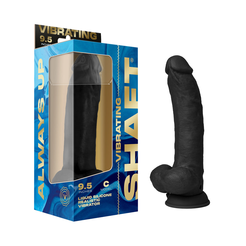 Shaft - Shaft Vibrating Model C 9.5 in. Black - Dildos - Silicone