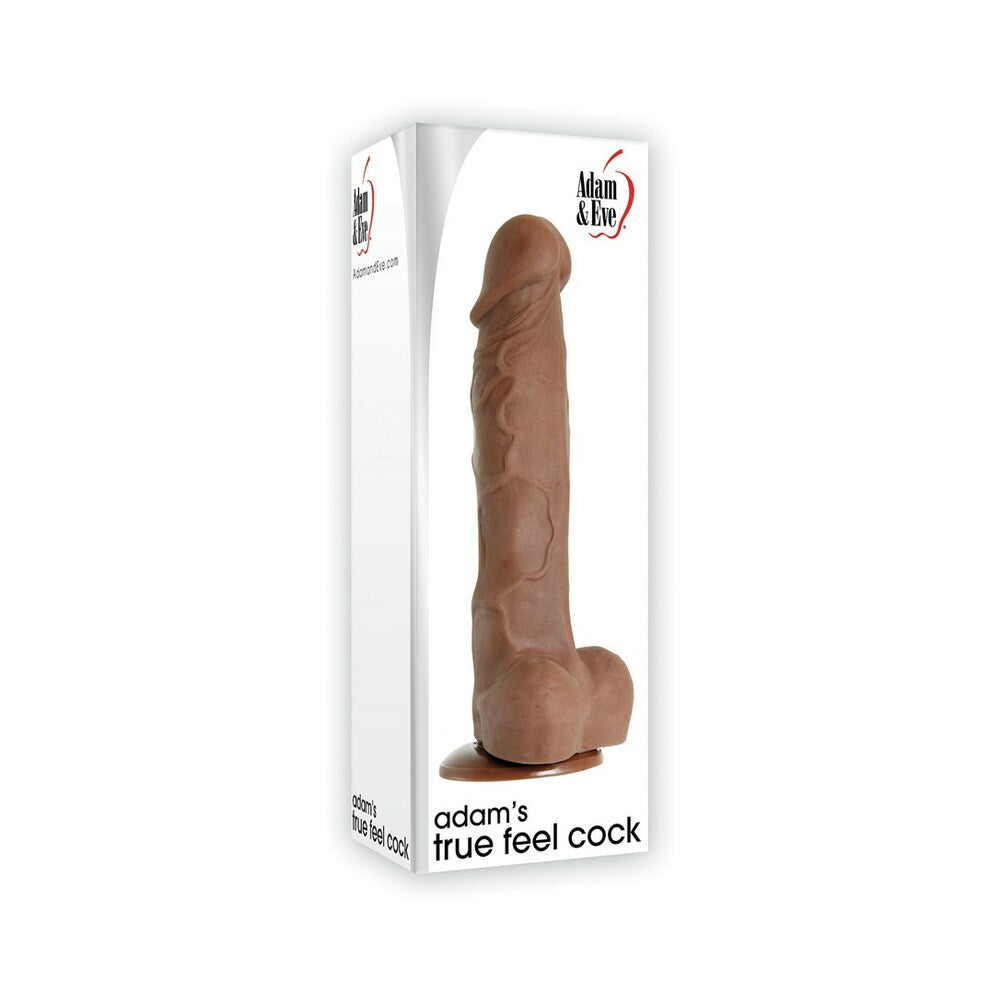Adam & Eve - Adam & Eve Adam''s True Feel Brown 7 Inch Dildo - Dildos - TPE/TPR/Elastomers