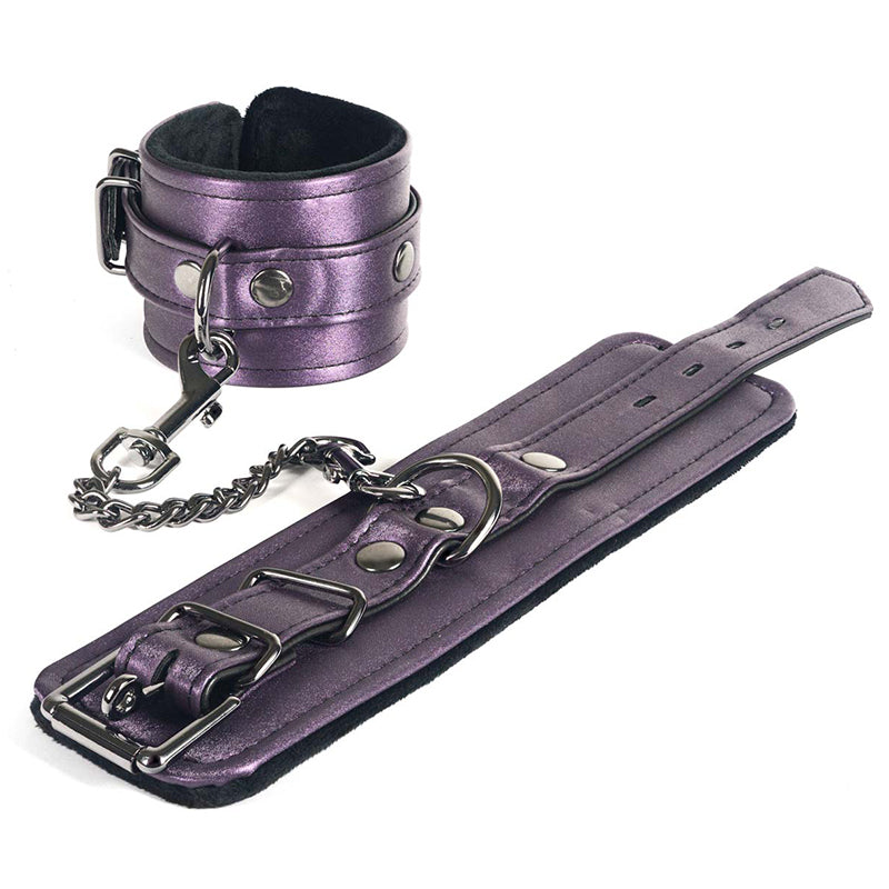 Spartacus - Galaxy Legend Wrist Restraints Purple - Bondage & Fetish Toys - Faux Leather/Vegan Leather
