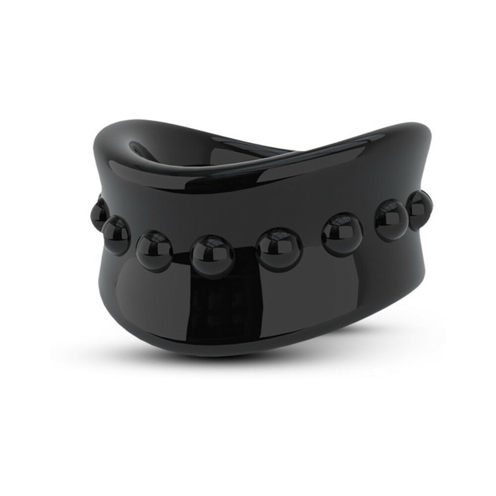 Blush - Stay Hard Beef Ball Stretcher 1.5 in. Black - Cockrings - TPE/TPR/Elastomers