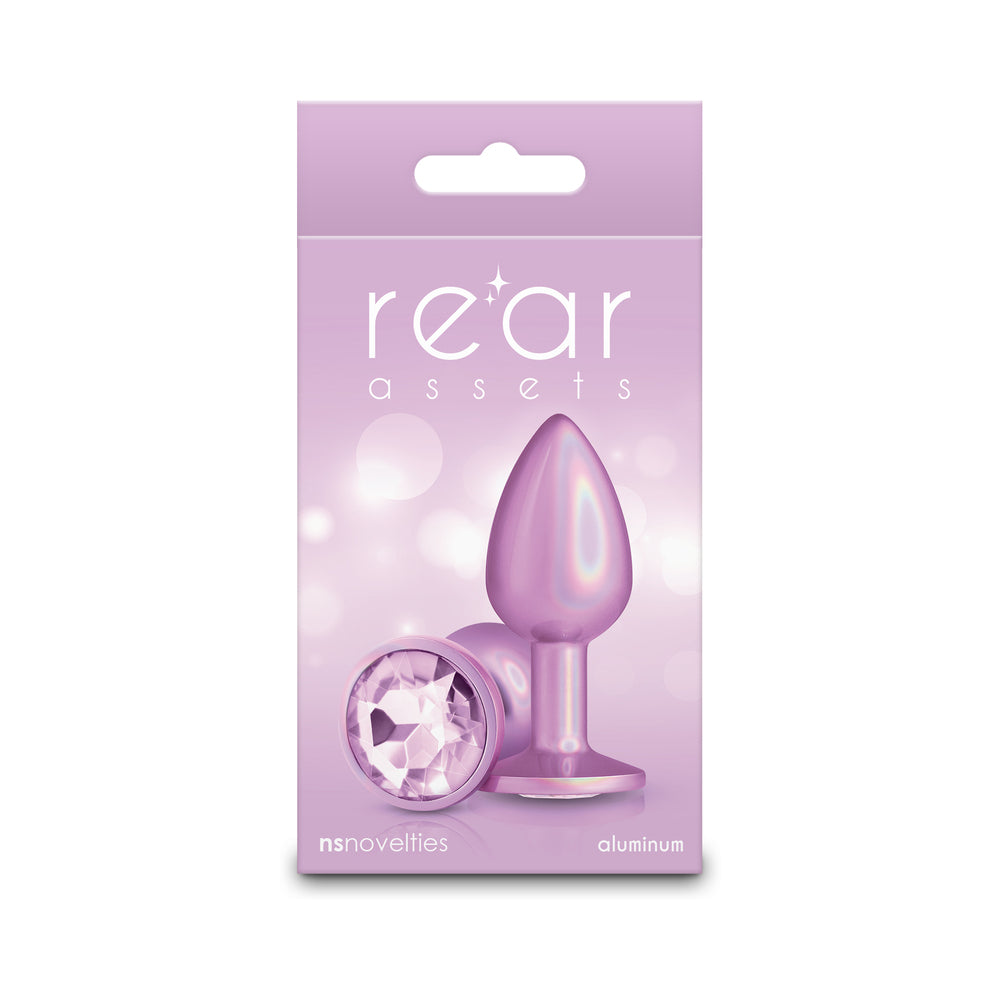NS Novelties - Rear Assets Metal Plug Iridescent Pink Small - Anal Toys & Stimulators - Metal