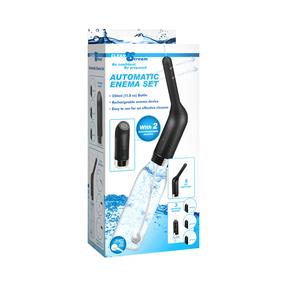 XR Brands - CleanStream Automatic Enema Set - Sexual Wellness - Silicone