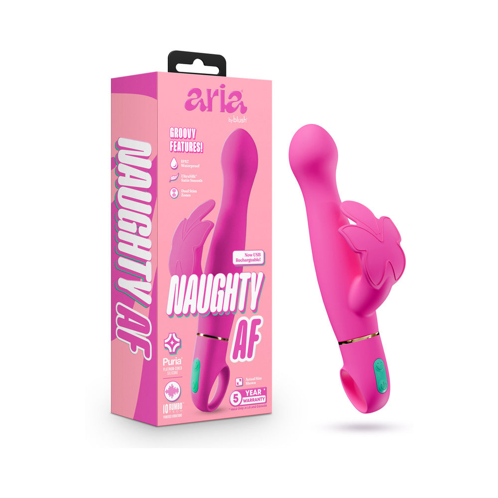 Blush - Aria Naughty AF 2.0 Rechargeable Vibe Plum - Vibrators - Silicone