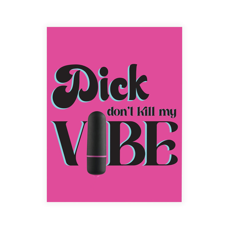 Rock Candy - Naughty Vibes Dick Don''t Kill My Vibe Greeting Card - Vibrators - Paper