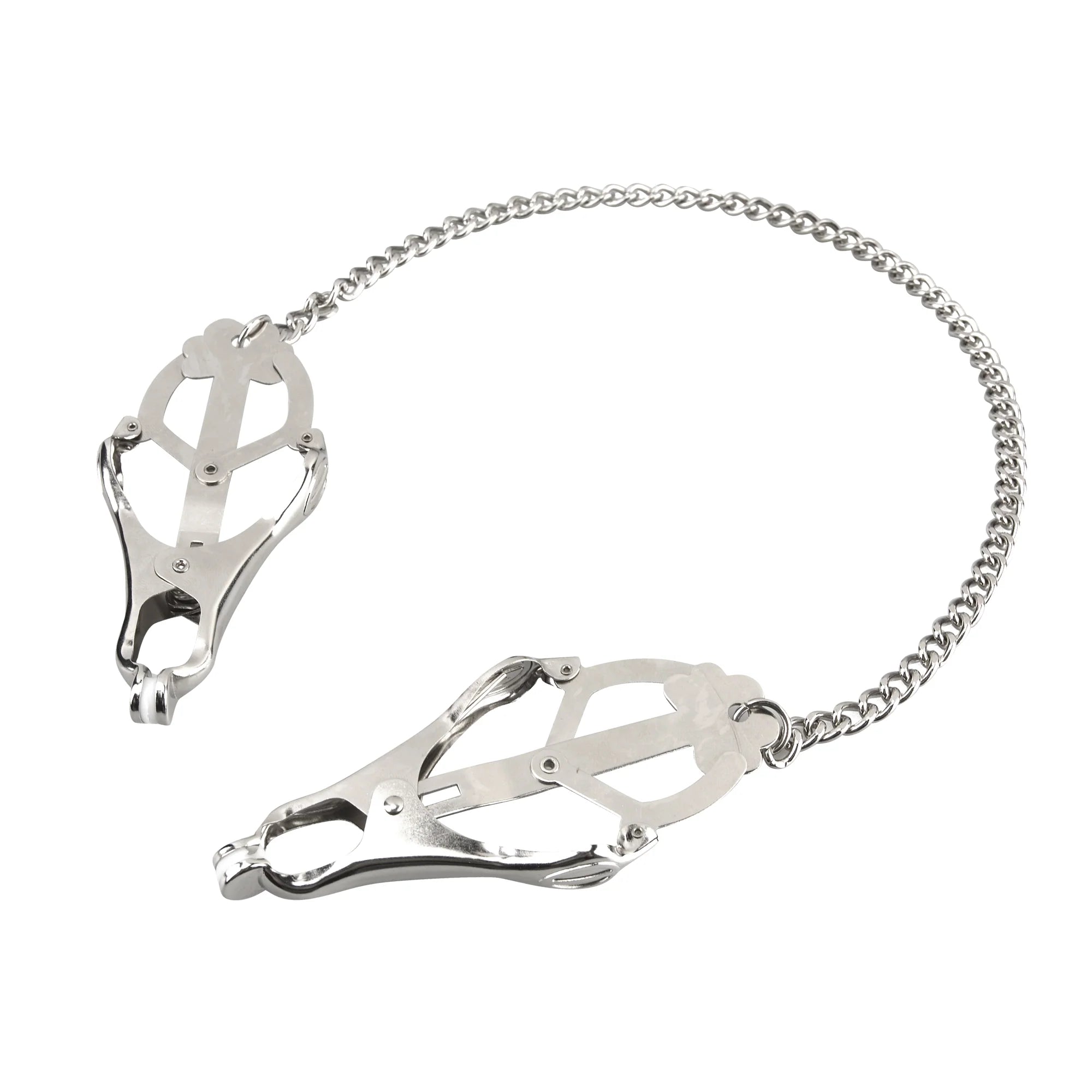 Electric Eel - Lux Fetish Japanese Clover Nipple Clamps - Bondage & Fetish Toys - Metal