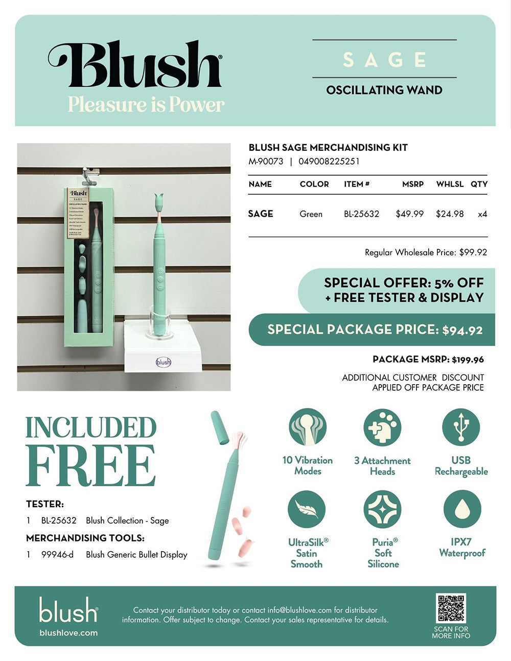 Blush - Blush Sage Merchandising Kit - Displays