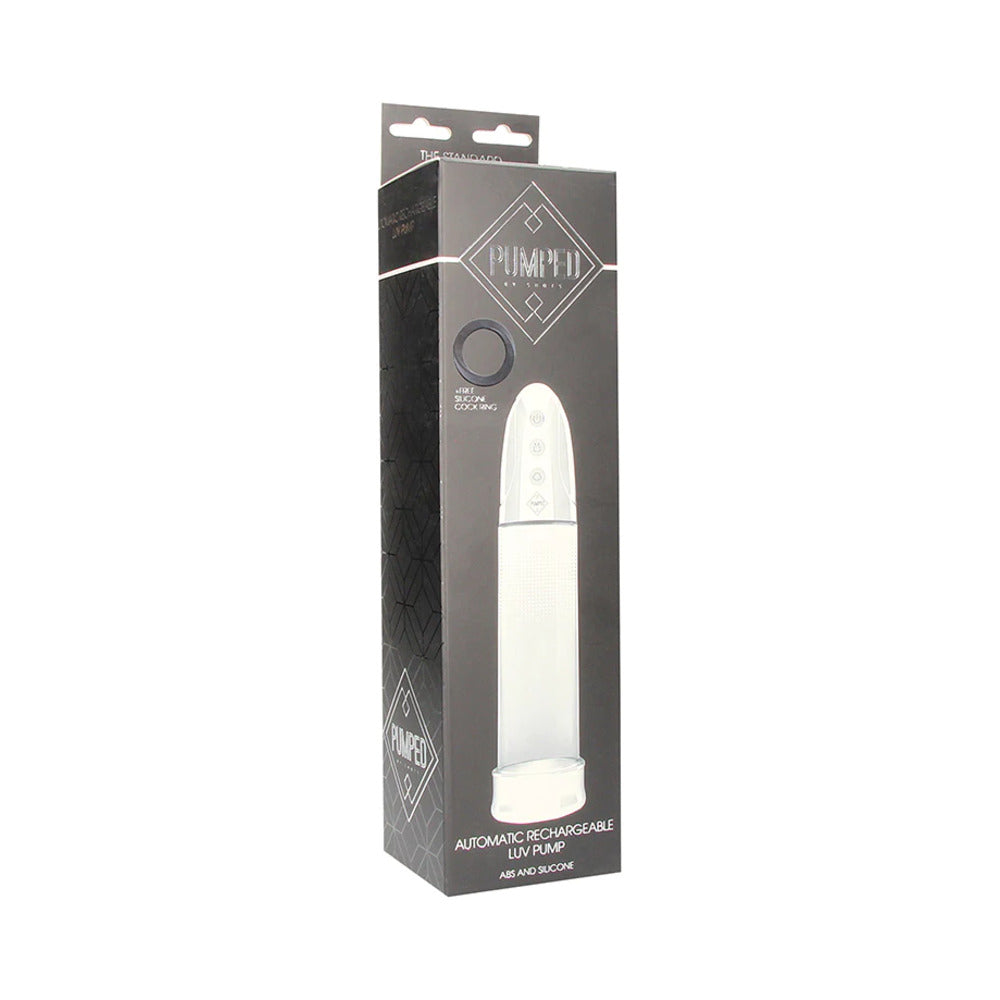 Shots - Pumped Automatic Rechargeable Luv Pump Clear - Pumps & Enlargers - Silicone