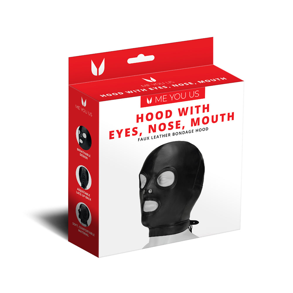 Me You Us - Me You Us Hood with Eyes Nose Mouth - General - Faux Leather/Vegan Leather