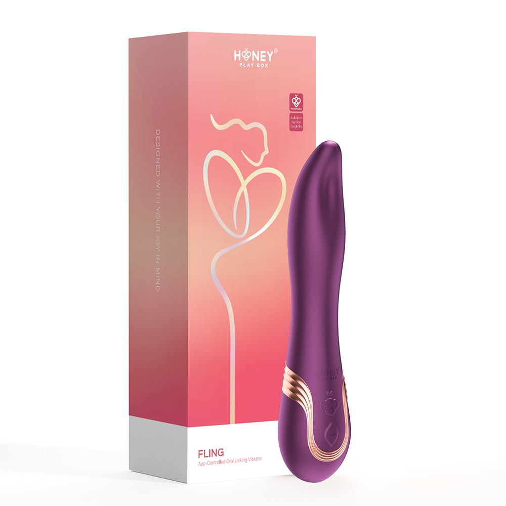 Honey Play Box - Honey Play Box Fling Tongue-Like Oral Licking Vibrator - Vibrators - Silicone