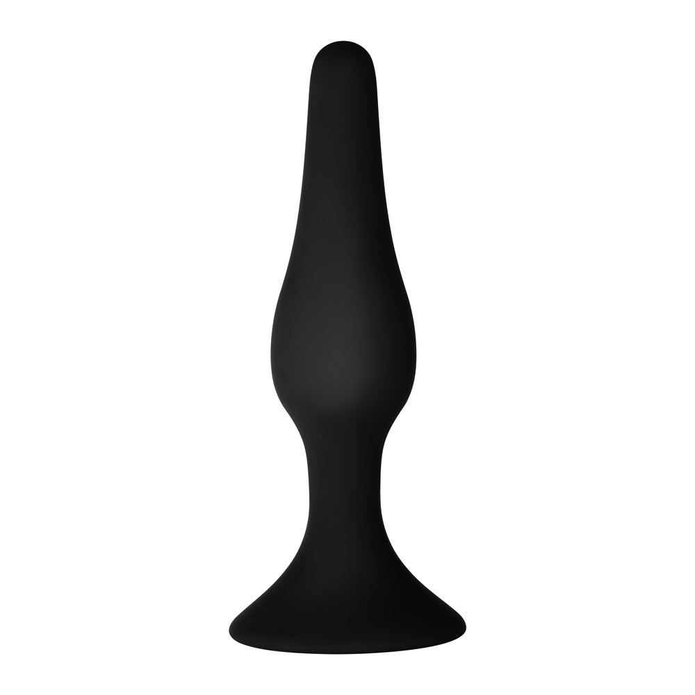Forto - Forto F-11 Lungo Silicone Anal Plug Large Black - Anal Toys & Stimulators - Silicone