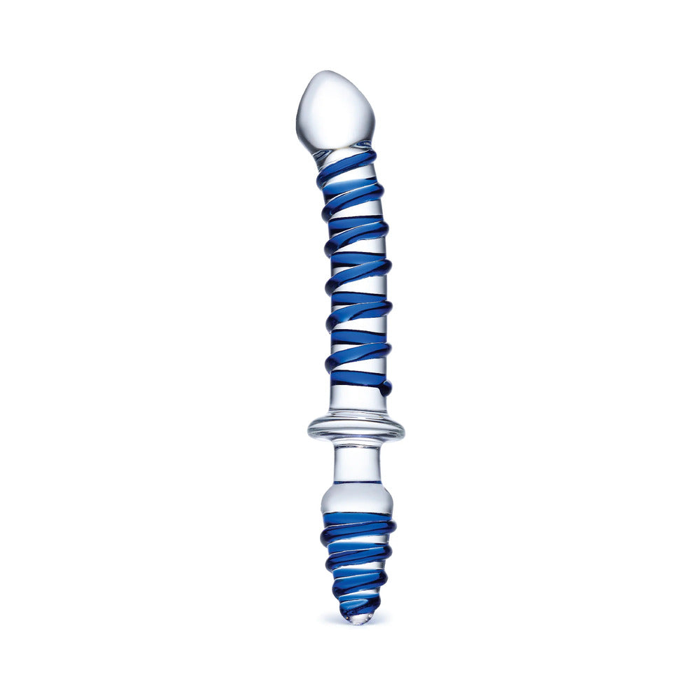 Electric Eel - Glas 10 in. Mr. Swirly Double Ended Glass Dildo & Butt Plug - Dildos - Glass