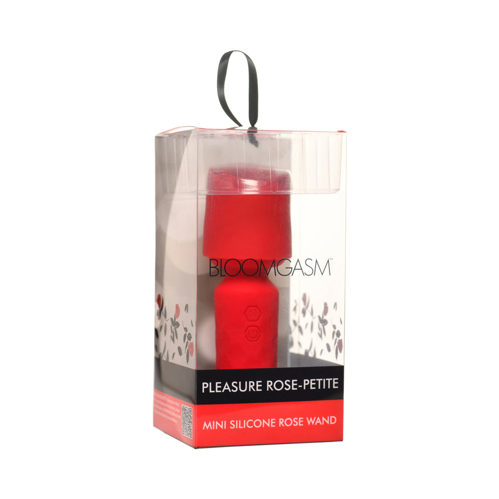 XR Brands - Bloomgasm Pleasure Rose-Petite Mini Silicone Rose Wand - Vibrators - Silicone
