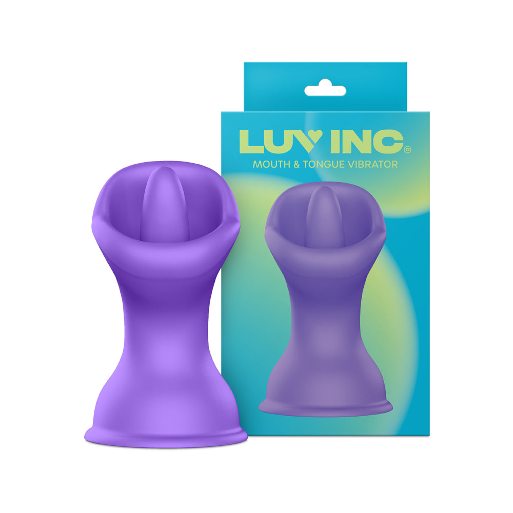 Luv Inc. - Luv Inc Mv57: Mouth & Tongue Vibrator Purple - Vibrators - Silicone