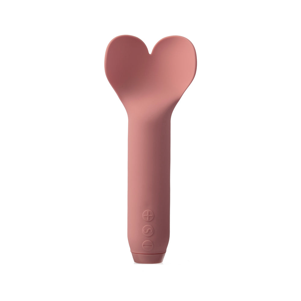 Je Joue - Je Joue Amour Rechargeable Silicone Heart-Shaped Fluttering Tip Bullet Vibrator Pale Rosette - Vibrators - Silicone