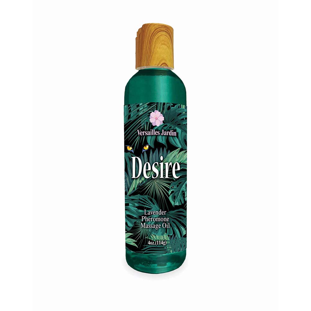 Little Genie - Desire Pheromone Massage Oil Lavender 4 oz. - Lubricants, Creams & Glides - Liquid