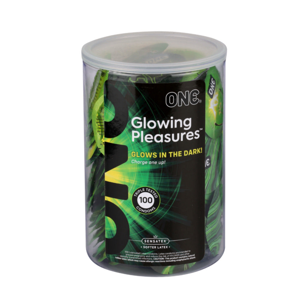 Paradise Marketing - ONE Glowing Pleasure Jar (100ct) - General - Latex