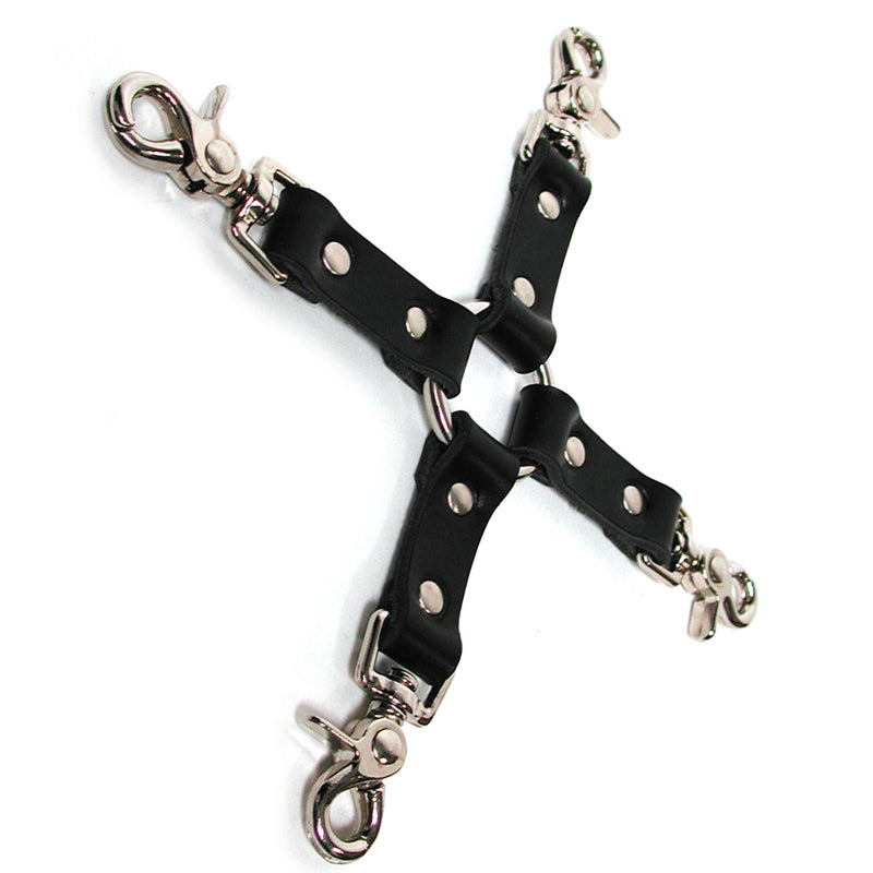 Stockroom - KinkLab Leather Hog Tie (Black) - Bondage & Fetish Toys - Leather