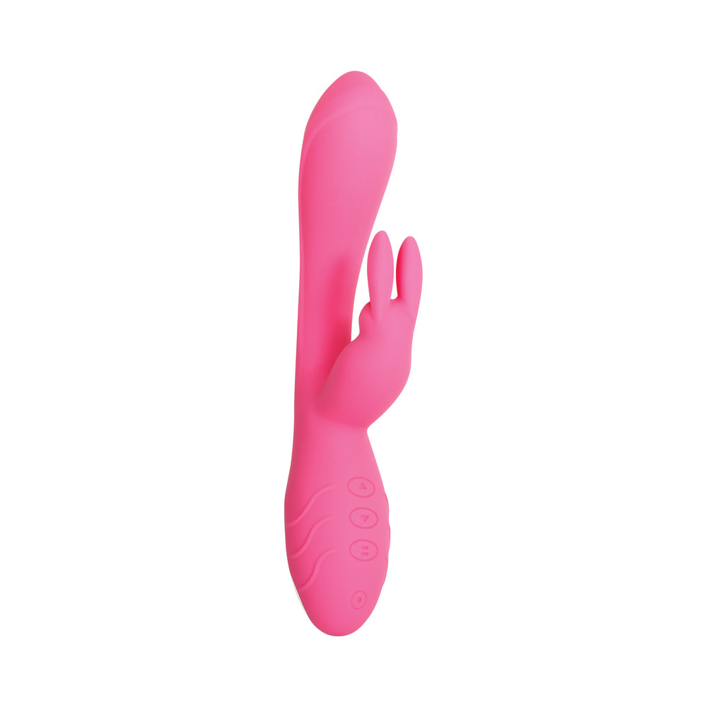 Evolved - Evolved Bunny Kisses Rechargeable Silicone Rabbit Vibrator Pink - Vibrators - Silicone