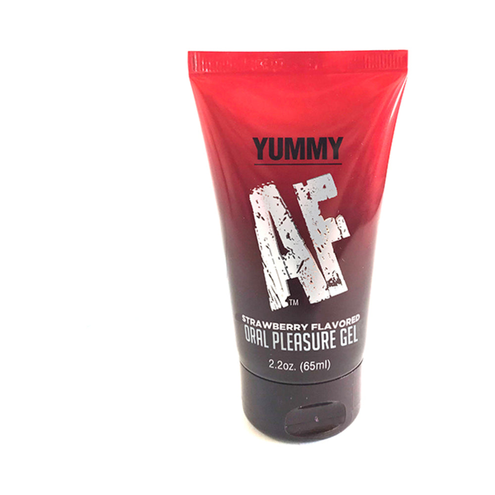 Little Genie - Yummy AF Strawberry Flavored Oral Pleasure Gel 2.2 oz. - Lubricants, Creams & Glides - Gel