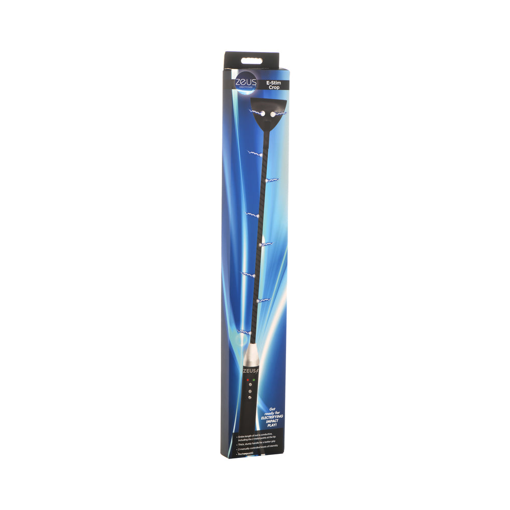 XR Brands - Zeus Electrosex E-Stim Crop - Bondage & Fetish Toys - Polyurethane