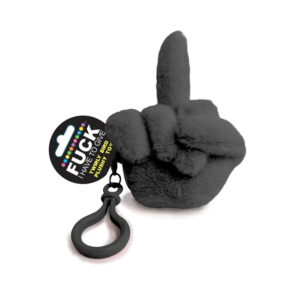 Little Genie - Fucks To Give Twirly Bird Plushie Black - Novelties & Games