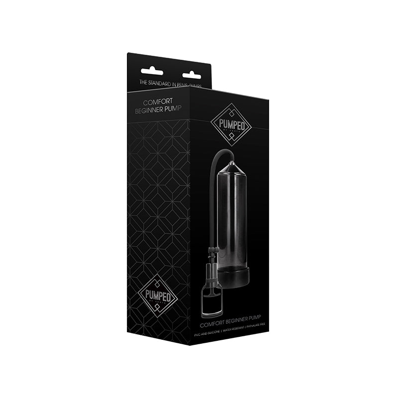 Shots - Pumped Comfort Beginner Penis Pump Black - Pumps & Enlargers - Silicone