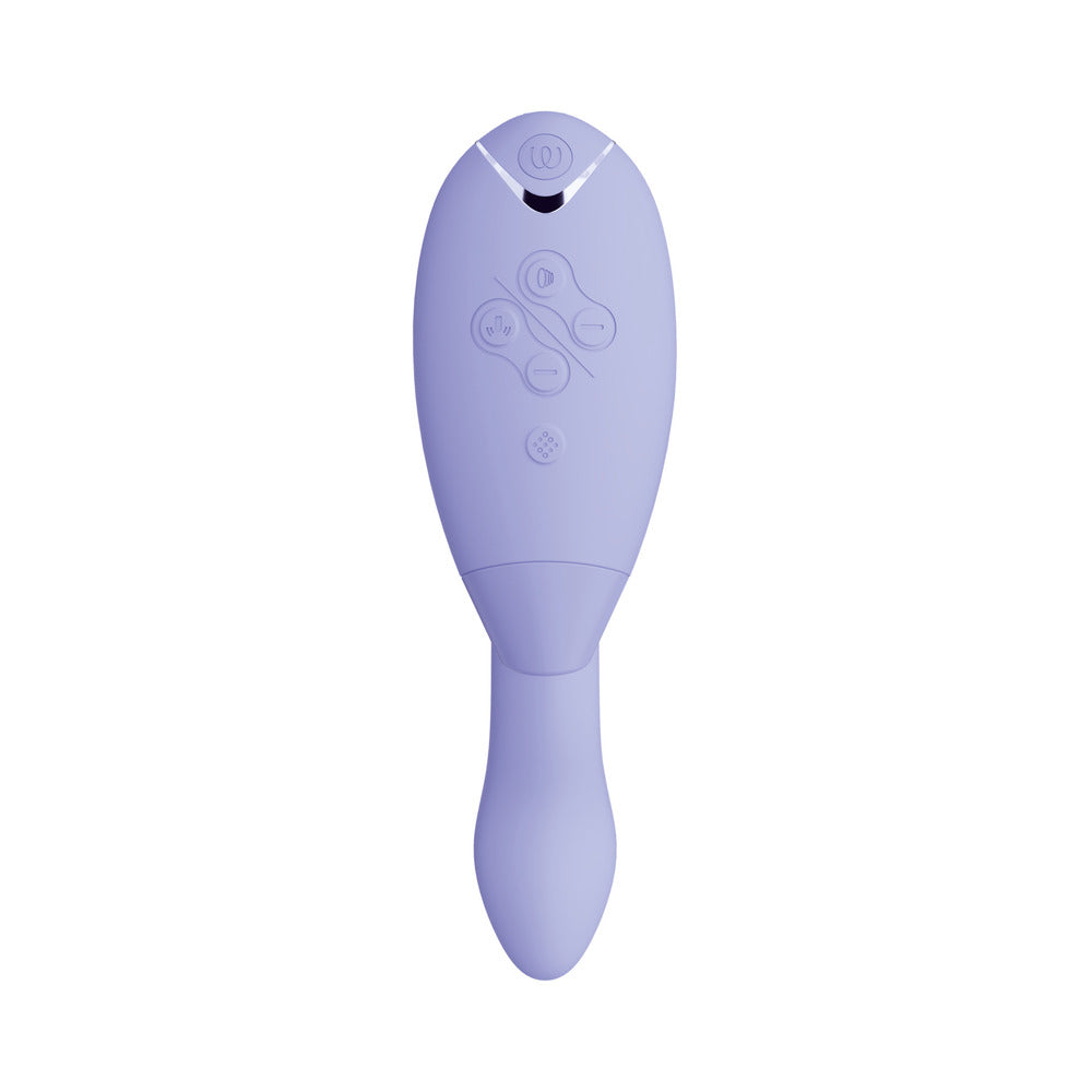 Womanizer - Womanizer Duo 2 Rechargeable Dual Stimulation Pleasure Air and G-Spot Vibrator Lilac - Vibrators - Silicone