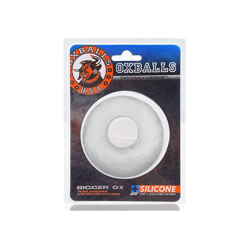 Oxballs - OxBalls Bigger Ox Thick Cockring Silicone TPR Clear Ice - Cockrings - Silicone