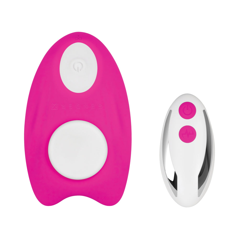 Gender X - Gender X Under The Radar Rechargeable Remote-Controlled Magnetic Silicone Underwear Vibrator Pink - Vibrators - Silicone
