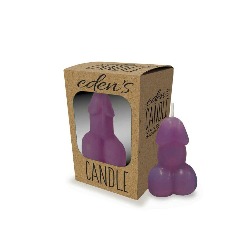 Little Genie - Eden''s Penis Candle Eggplant - Sexual Wellness - Wax