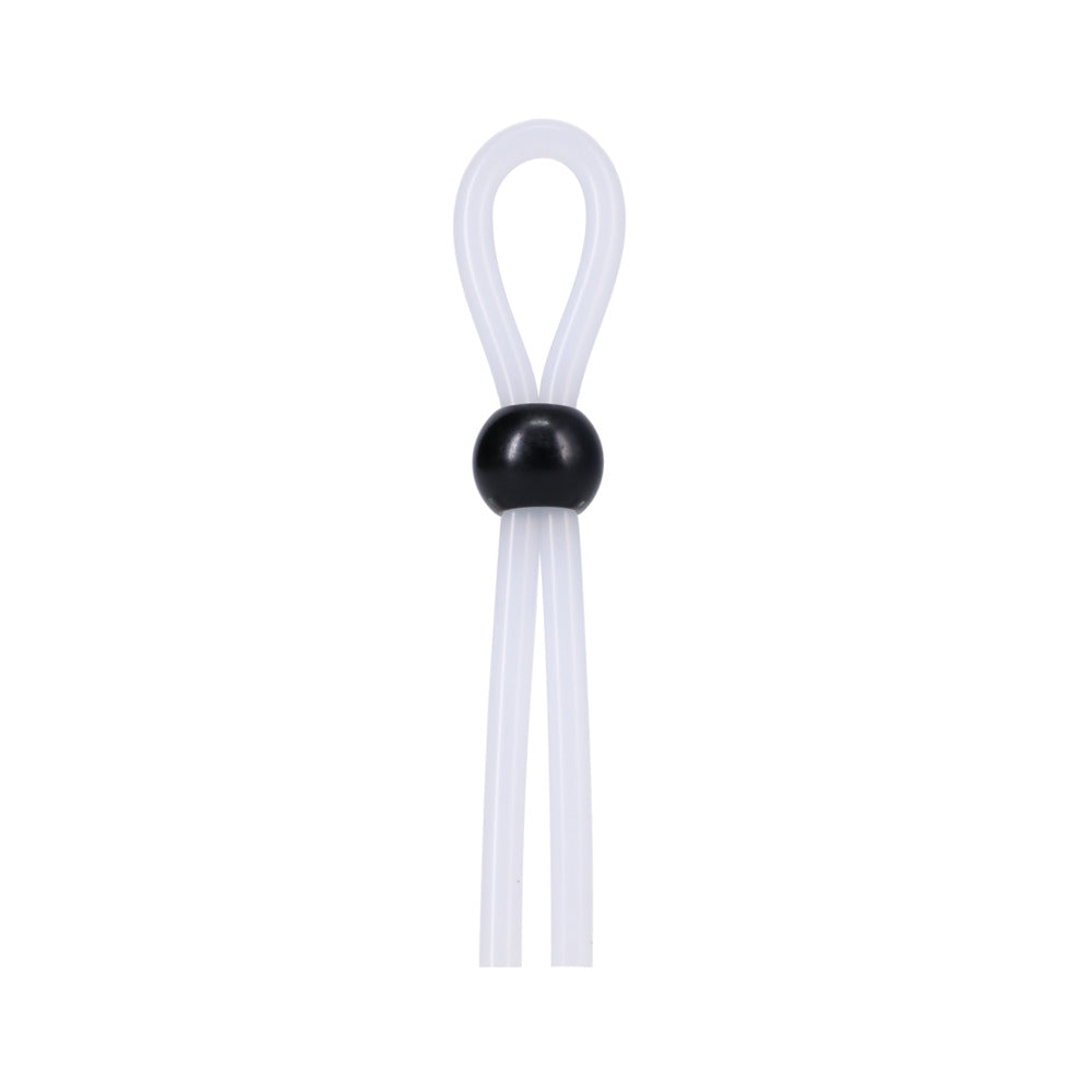 Rock Solid - Rock Solid The  Lasso/Bolo  Single Lock Adjustable Translucent - Cockrings - TPE/TPR/Elastomers