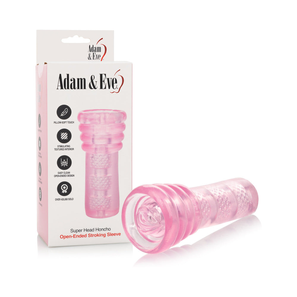 Adam & Eve - Adam & Eve Super Head Honcho Masturbator - Masturbation Aids for Males - TPE/TPR/Elastomers