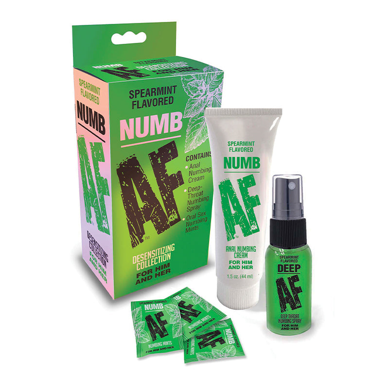 Little Genie - Numb AF Spearmint Flavored Densitizing Collection Cream, Spray & Mints - Supplements & Enhancers - Gel